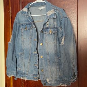 Distressed Jean Jacket